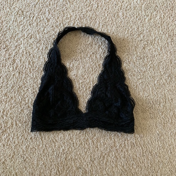 Black Halter Bralette - Picture 1 of 4